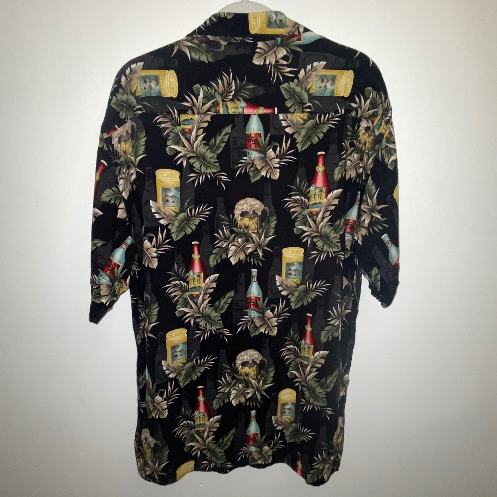 Pierre Cardin Tropical Beer Button Down Shirt - Picture 4 of 4